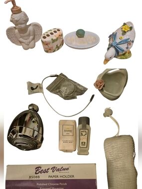 11 Assorted Home Bath Accessories And Storage Bundle For Practical Everyday Use